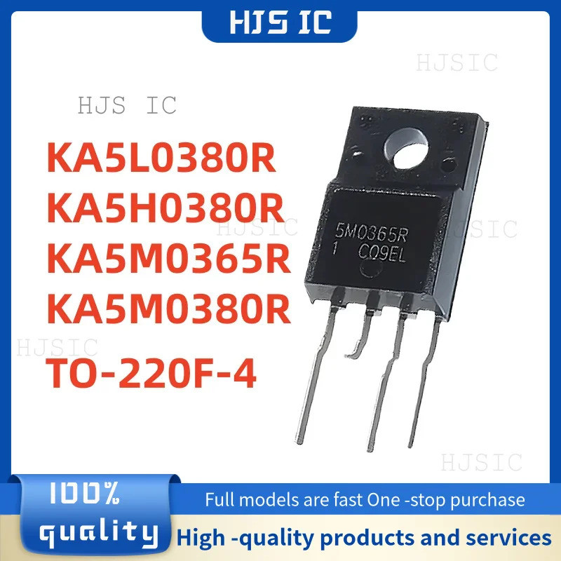 5 ชิ้น 5L0380R KA5L0380R KA5H0380R 5H0380R KA5M0380R KA5M0365R 5M0365R TO-220F-4 โมดูลการจัดการไฟ LC