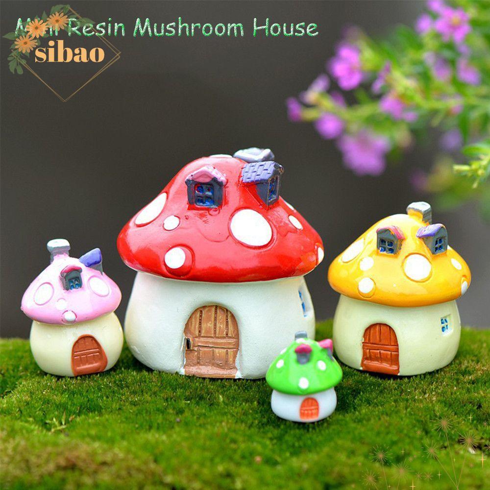 SIBAO Garden Accessories สีสัน Fairy เรซิ่น Micro Landscape
