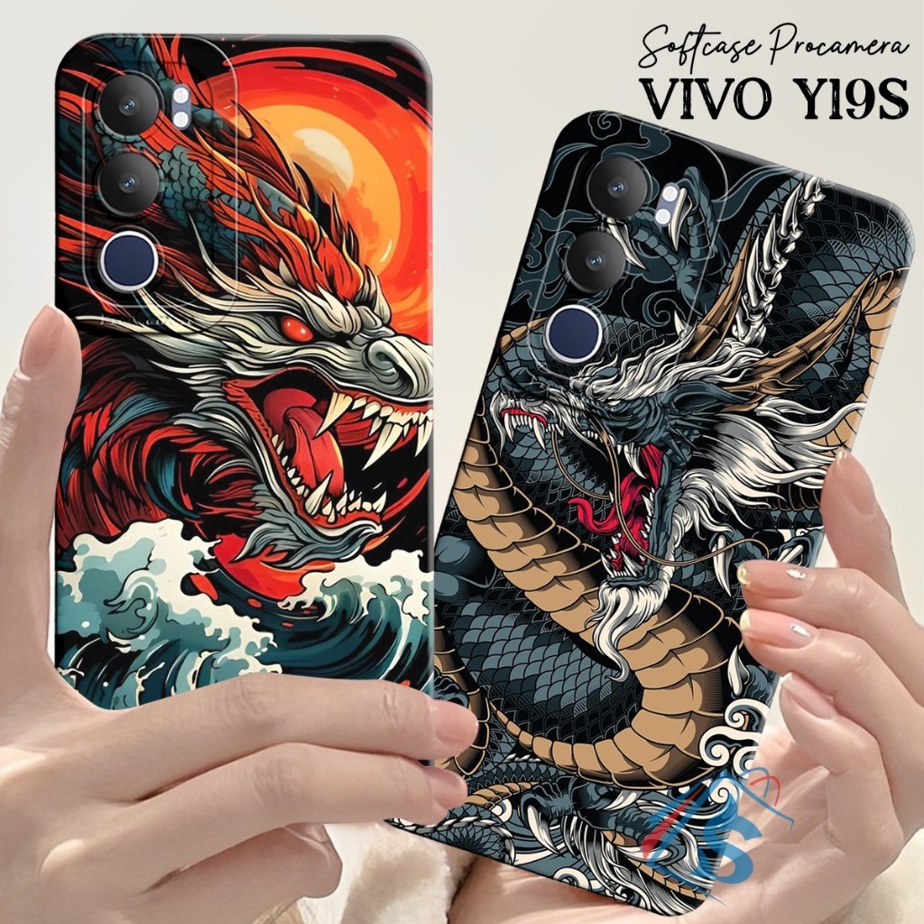 HP [SHARKCASE] Softcase For Vivo Y19S 4G 2024 / Y03 / Y03T / Y18 / Y28 / Y17S / Y27S / Y27 4G / Y27 