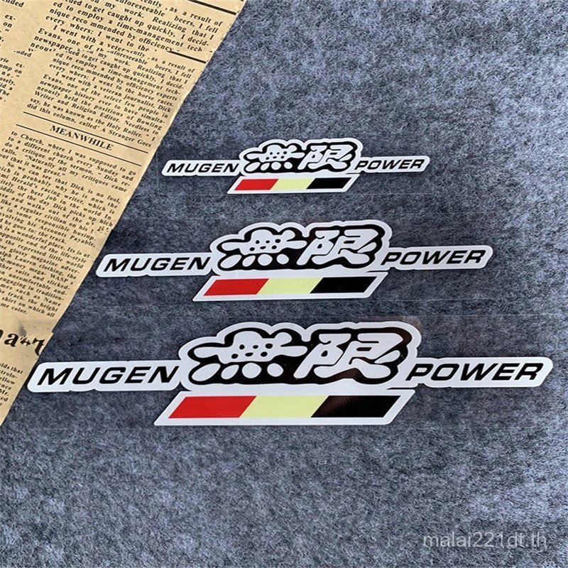 เหมาะสําหรับรุ่นญี่ปุ่น Honda Unlimited MUGEN สติกเกอร์รถ Civic Fit GK5 Odyssey ดัดแปลงสติกเกอร์สะท้