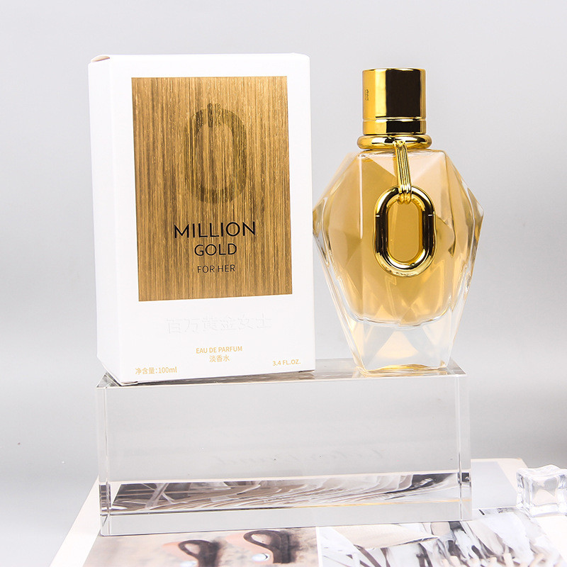 Ladies Gold Million Perfume Floral Wooden Long-Lasting Fragrance Womens Fresh Niche Perfume