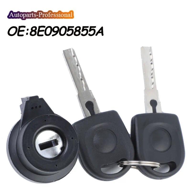 กระบอกล็อคสวิตช์พวงมาลัยพร้อมกุญแจ 8E0905855เอ 6 ลิตร0905855ดี 107905855CF สําหรับ VW Skoda สําหรับท