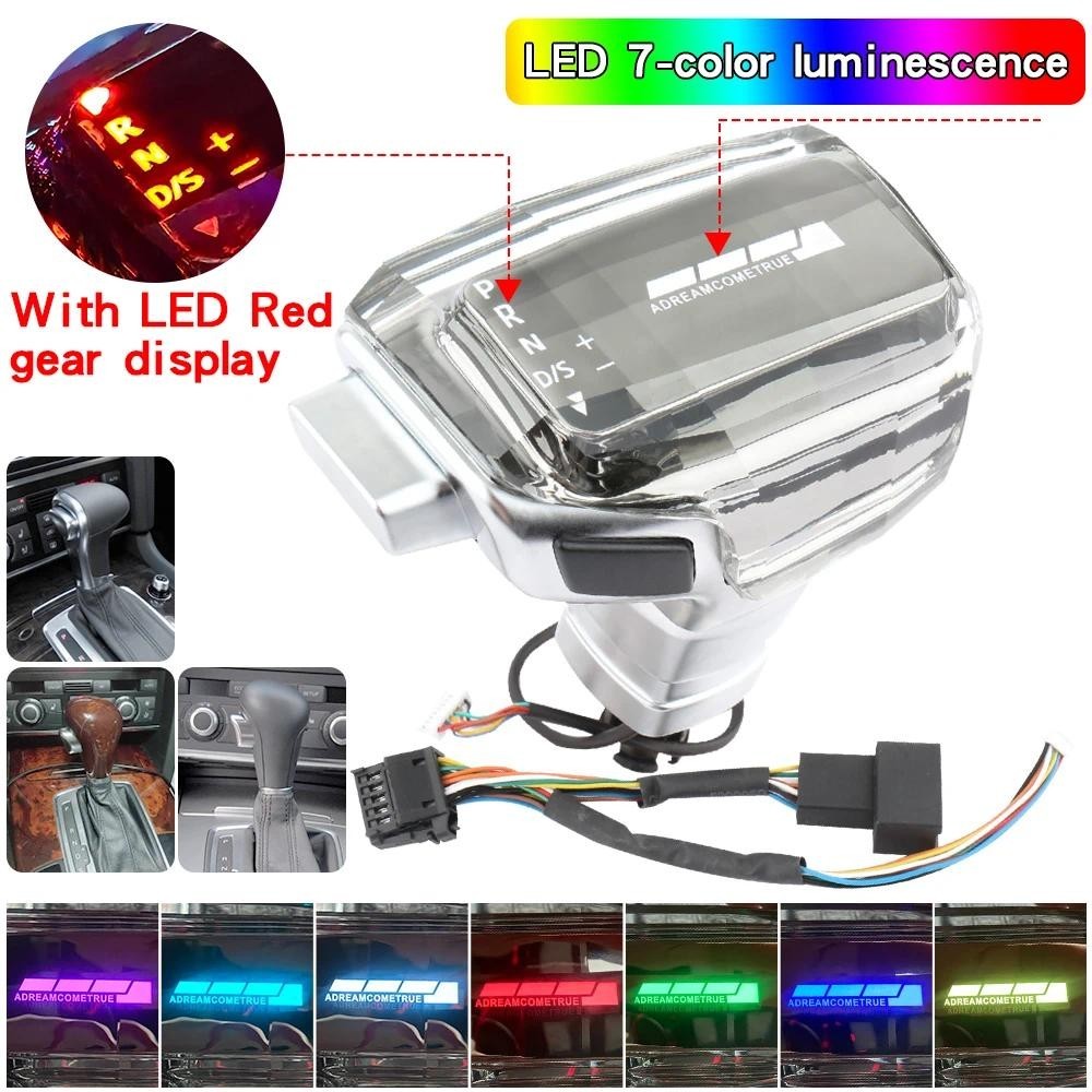 หัวเกียร์สําหรับ Audi A4 B8 A6 C6 C7 A7 A5 8t Q5 8r Q7 4L A3 8P S5 S6 S7 stick Lever Handle Head Rod