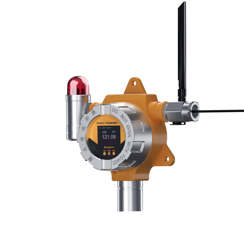 NH3 เครื่องตรวจจับก๊าซคงที่ F1B Series การตรวจสอบข้อมูลแบบเรียลไทม์ 4G เอาต์พุตเซ็นเซอร์เคมีไฟฟ้า 2%