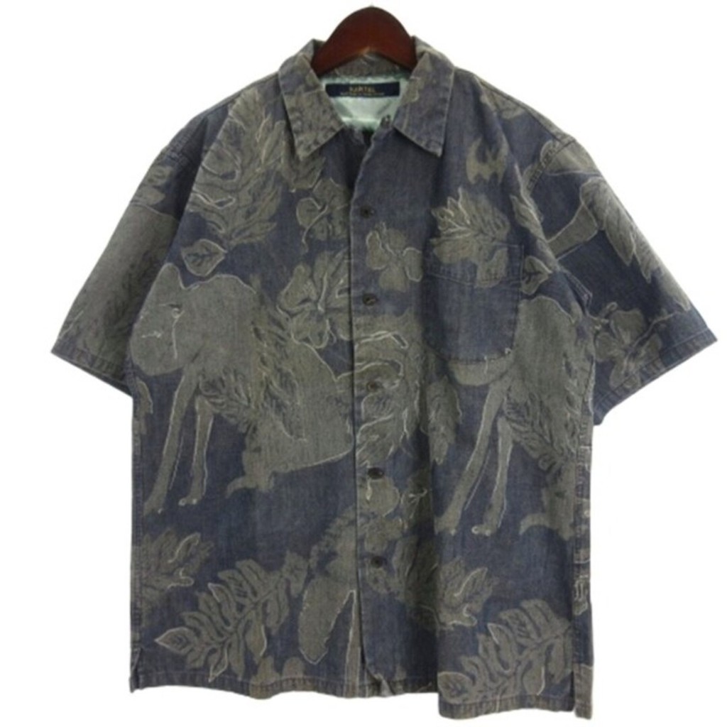 KAPITAL Shirt blue Short sleeves overall pattern Direct from Japan Secondhand