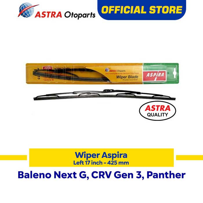 ใบปัดน้ําฝน ASPIRA Baleno Next G, CRV Gen 3, Panther ขนาด 17" (12-WBC17H)