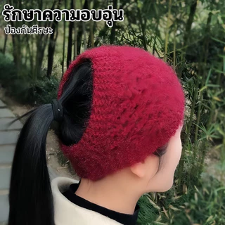 ผ้าคาดผมวินเทจ ไหมพรมถักเครื่อง เหมาะกับฤดูหนาว สําหรับผู้หญิง headband