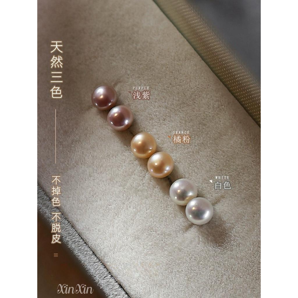 天然水珠S999银耳钉女 de Toilette 新款高级感 Light ขนาดเล็กหรูหราต่างหูน้ําจืดธรรมชาติ S999 เงินสเตอร์ลิงต่างหูสตั