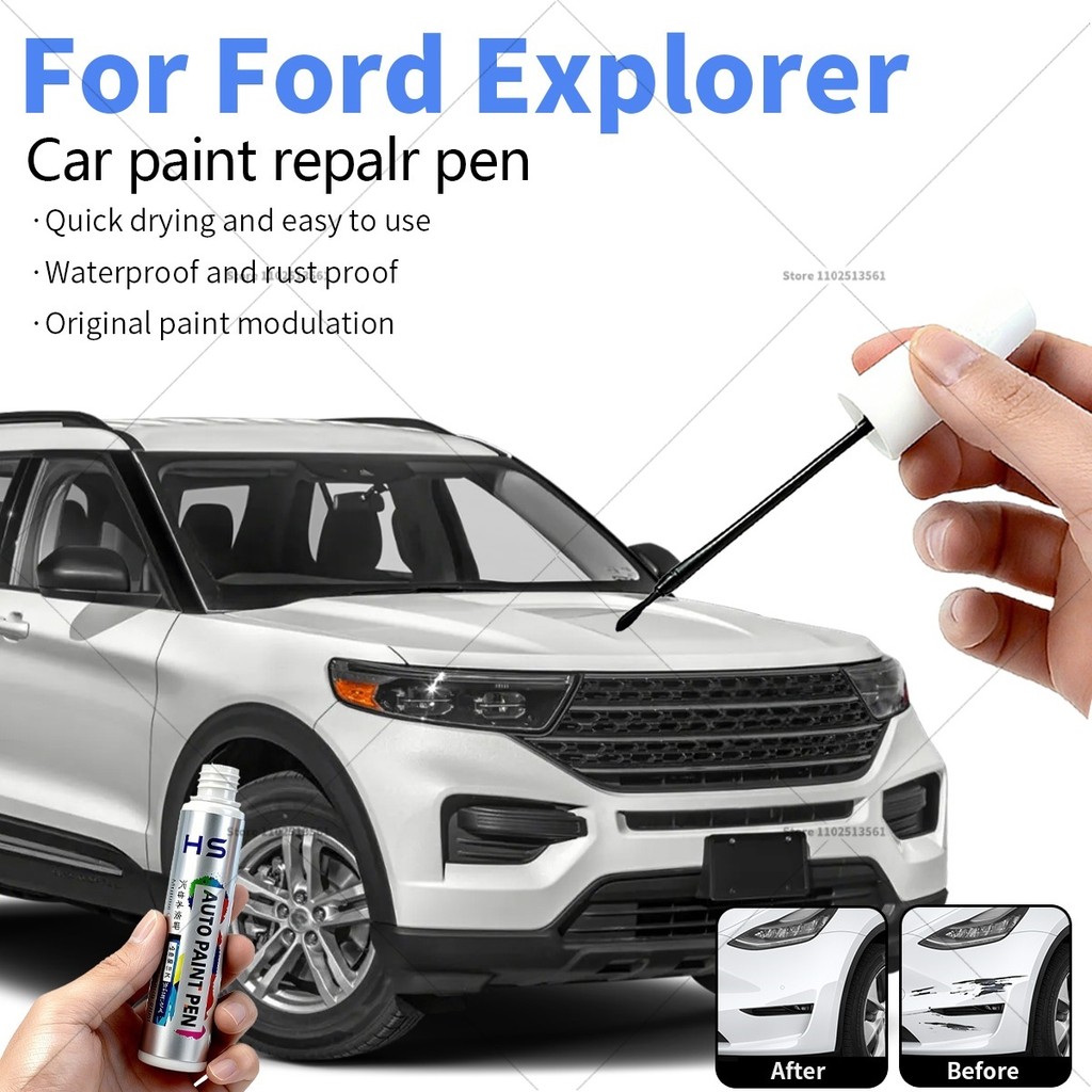 สําหรับ Ford Explorer รถซ่อมสีปากกา Touch Up Scratch Remover DIY อุปกรณ์เสริมอัตโนมัติสีดํา 1894 C4M