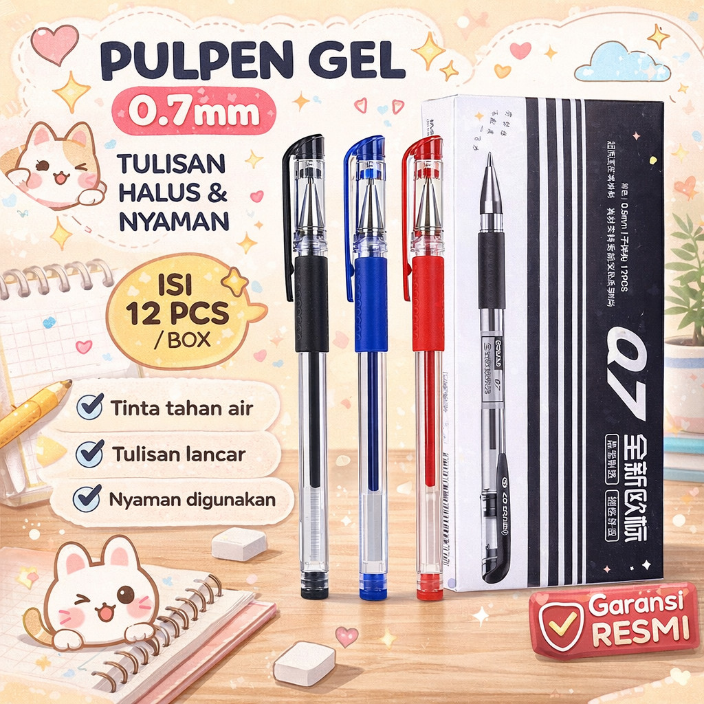 DOZEN GEL PENS / SHARP PENS 1 DOZEN GEL PENS / ปากกาน้ําในสีหลากหลาย