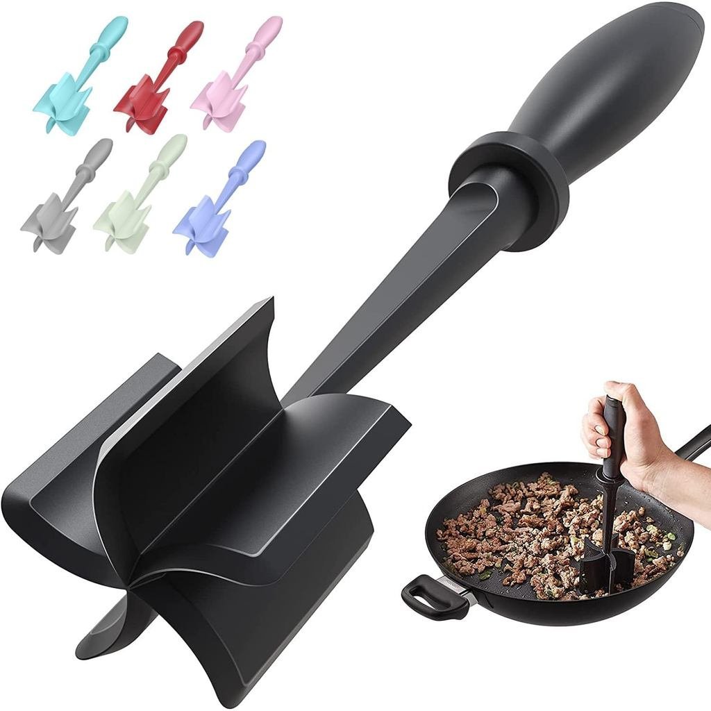 Meat Chopper, Hamburger Grinder, Premium Heat Resistant Smasher for Ground Beef, Burger Grinder Nylo