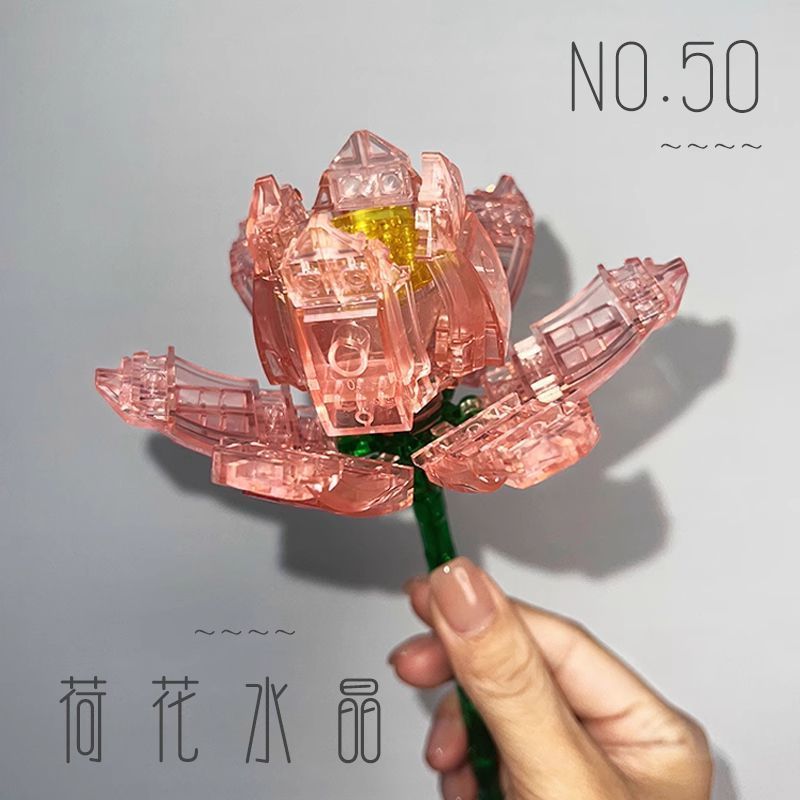 Hot Item - DIY Rose Flower Building Bricks - การออกแบบคริสตัลที่สวยงาม - สนุกประกอบหัตถกรรม - สําหรั