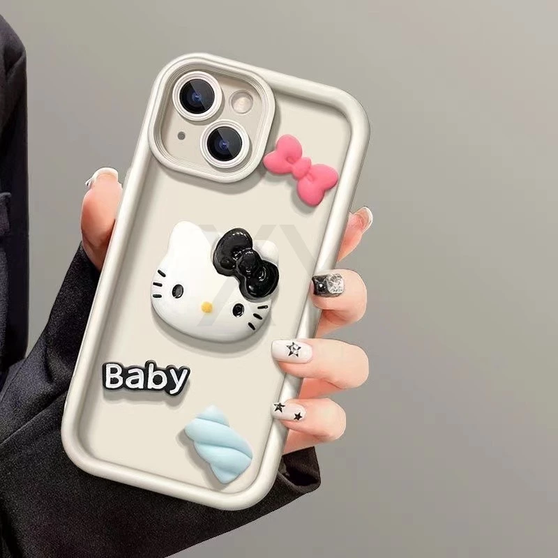 เคส OPPO A6X/A6/A6T/A6T Pro/A6S/A6 Pro/A5X/A5/A5 Pro/A5i/A3X/A3/A74 5G/A3 Pro/A60/A83/A91/A59S/F1S ลายแมว 3D thumbnail 3