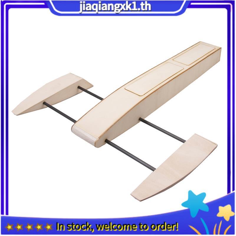 [jiaqiangxk1.th] RC Speed Boat Wooden Sponson Outrigger กุ้ง Speed Boat Model Kits วิทยุรีโมทคอนโทรล