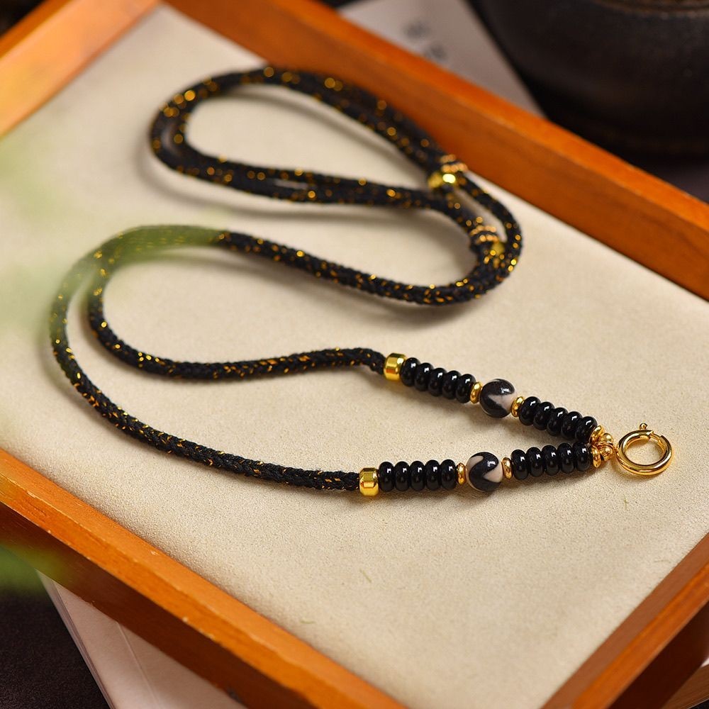 T Thailand Amulet Chain Stitching Hand-Braided Rope Anti-Coconut Shell Quick Release Buckle Amulet R
