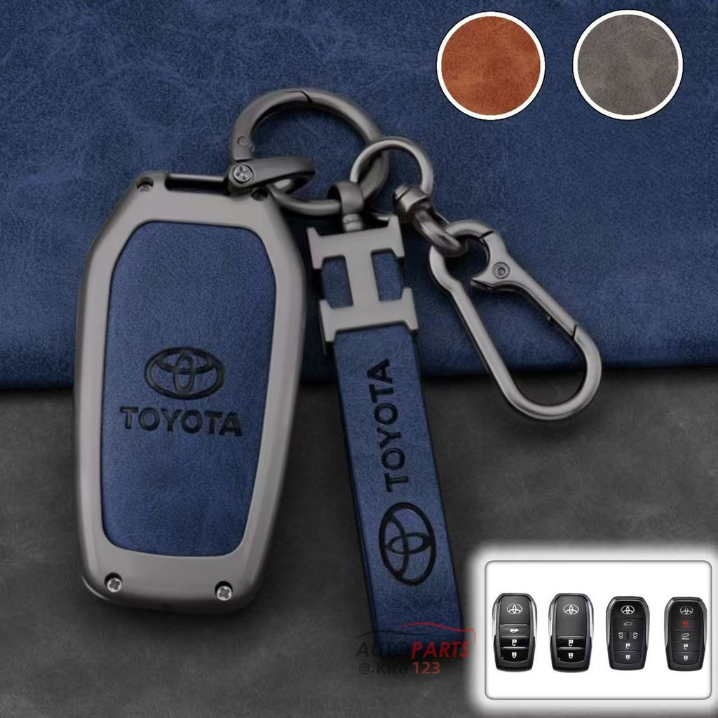 【360° แพคเกจเต็มรูปแบบZinc โลหะผสมรีโมทกุญแจรถ Caing ฝาครอบสําหรับ Toyota Fortuner Innova Zenix Hilux Revo Rocco Corolla Cross Harrier RAV4 Chéo Harrier Rav4