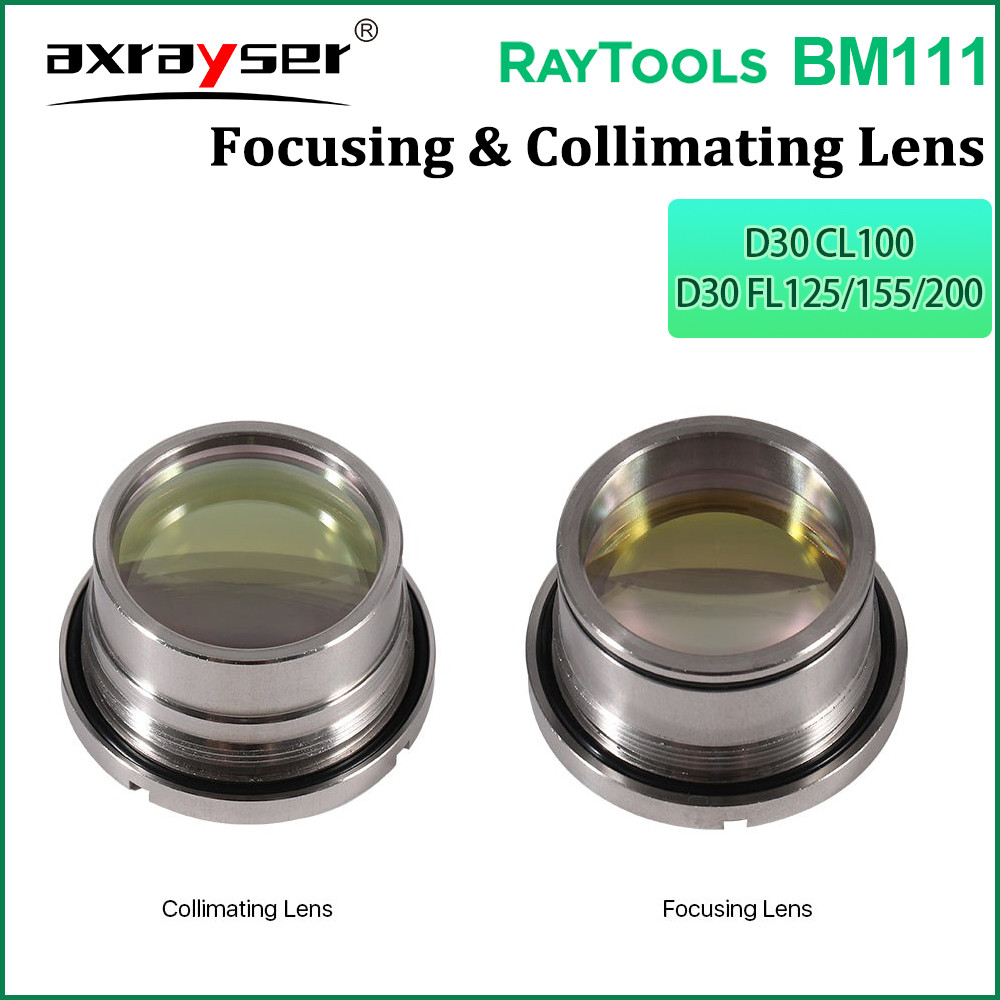 BM111 เลเซอร์จัดระเบียบเลนส์โฟกัสผู้ถือ D30 F100 F125/155/200 สําหรับ Raytools BM111 หัวตัด