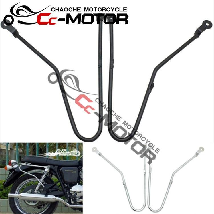 เหมาะสําหรับ Triumph Bonneville T100 T900 ด้านข้างกระเป๋าวงเล็บด้านข้างกล่องกระเป๋าสะพายวงเล็บ