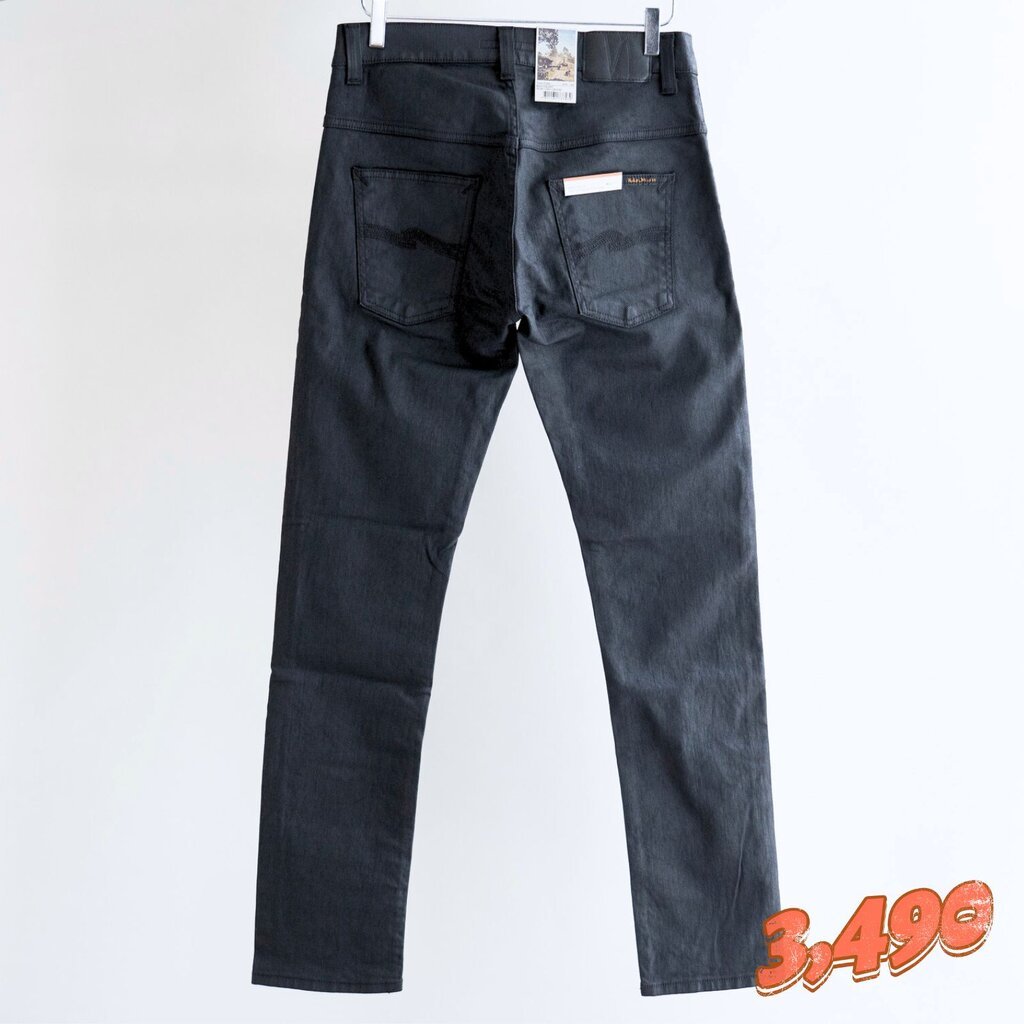 *Thin Finn Back 2 Black (แถมฟรี 🛍ถุงผ้ามูลค่า 300 บาท) ยีนส์ดำ 12oz