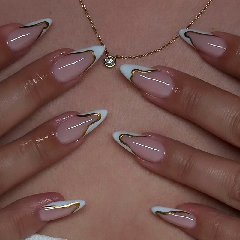 เพ้นท์เล็บแฮนด์เมด French 3D Halloween Nails เคล็ดลับเล็บ K69V