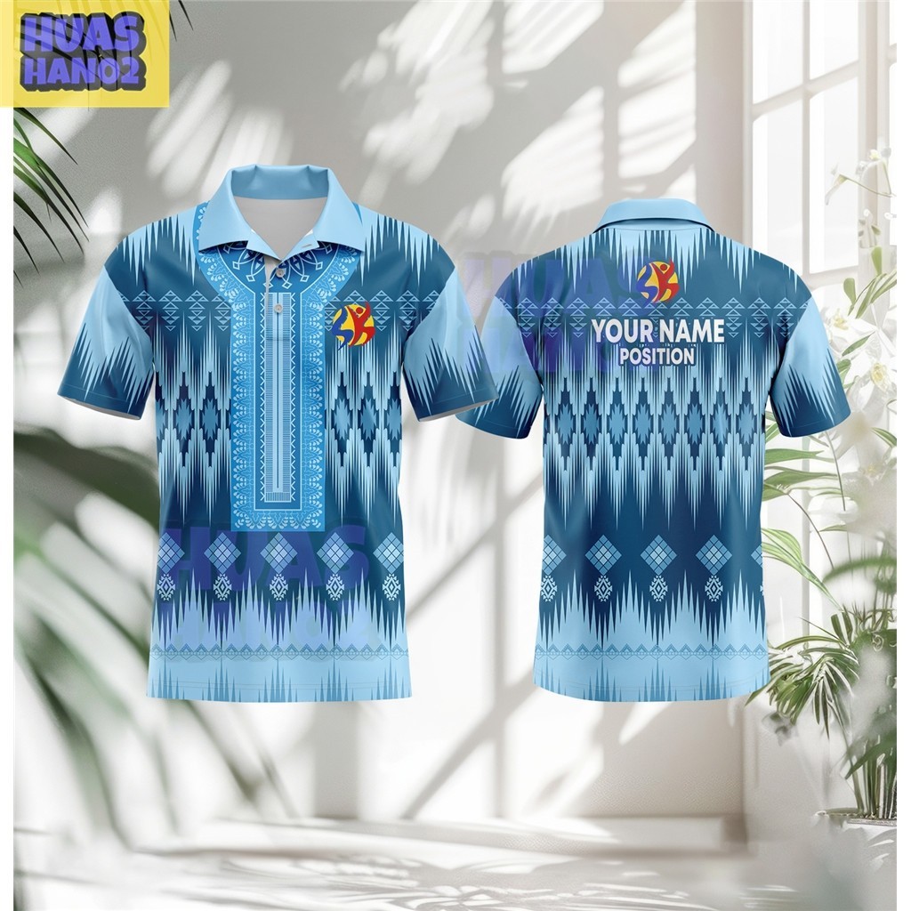 [ฟรี CUSTOME] 2025 SK SUBLIMATION UNIFORM POLO SHIRT สําหรับผู้ชายผู้หญิงสวมเสื้อโปโลชายโลโก้ SUBLIM