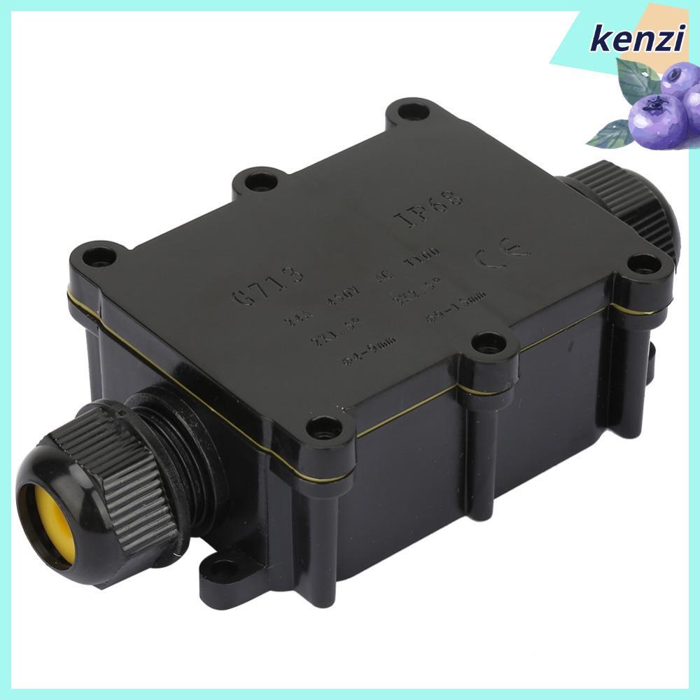 กล่องแยกไฟฟ้า เคนซี่ 2/3/4 ทาง IP68 ขนาด 72×48.8×37 มม. ช่วงสายไฟ 4–15 มม. สําหรับติดตั้งกลางแจ้ง