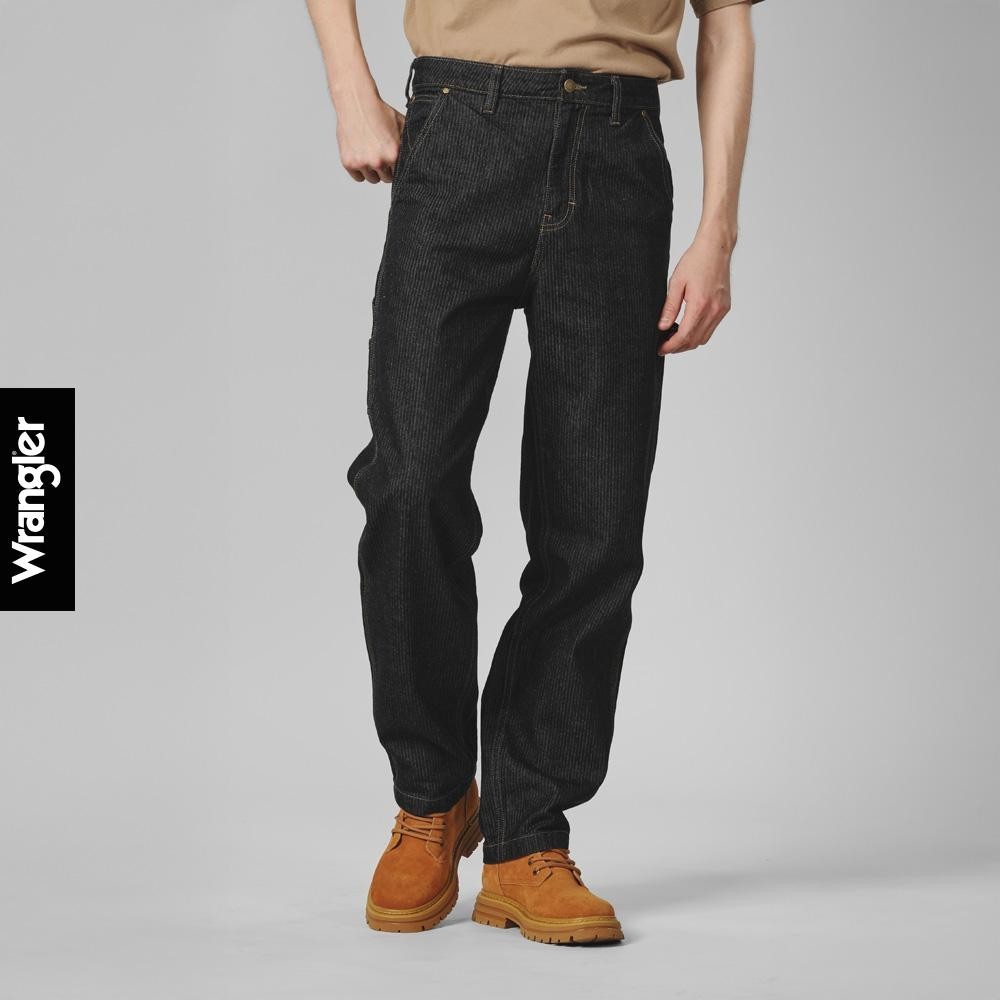WRANGLER กางเกงยีนส์ผู้ชาย คอลเลคชั่น Casey Jones เอวกลาง ทรงตรง Carpenter รุ่น WR F125MCPTN27 สียีนส์เข้ม