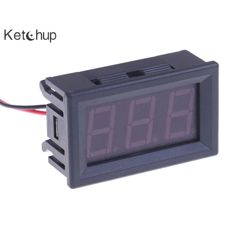 [Ktchup-t] AC 70-500V โวลต์มิเตอร์แบบดิจิตอล จอแสดงผล LED 2 สาย โวลต์ เครื่องวัดแรงดันไฟฟ้า Nice