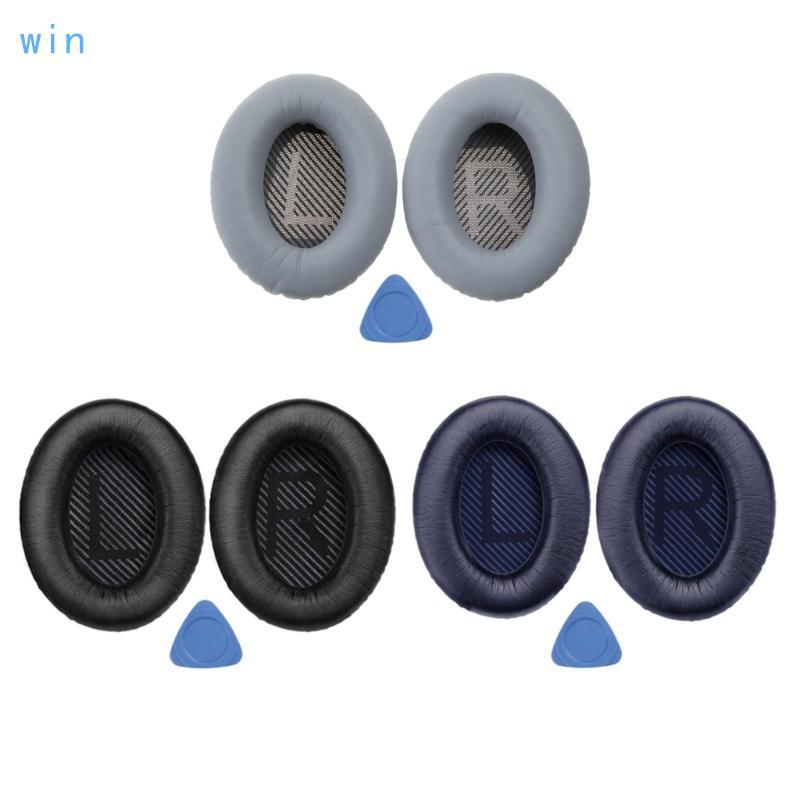 Win Qualified แผ่นรองหูฟังนุ่มเบาะรองนั่งสําหรับ QC35 QC35II Headse