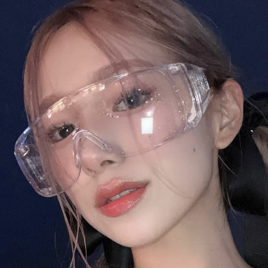 骑行护目镜女款泼水节漂流水上乐园蹦迪防水防脱妆日夜两用眼镜男Riding goggles for women, water splashing festival, drifting water fu 
