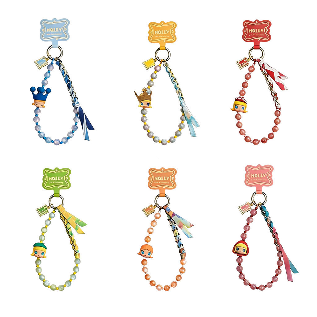POPMART MOLLY 20th Anniversary Series Hanging Chain ของขวัญกล่องลึกลับเล่นอินเทรนด์