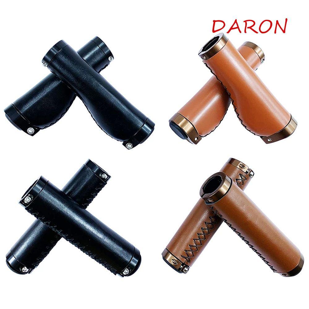 DARON จักรยาน Cowhide Grips Vintage ขี่จักรยาน MTB Handlebar COVER MTB Cuffs จักรยานเสือภูเขาจักรยาน