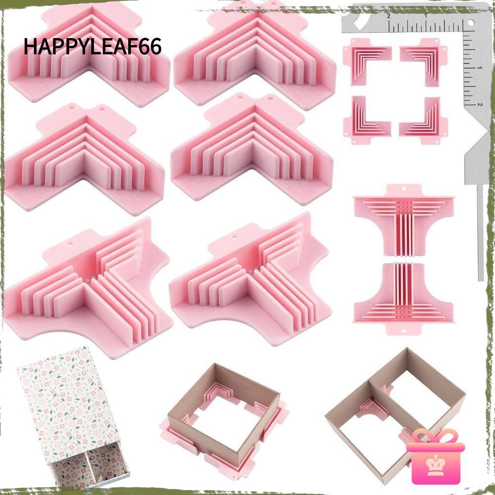 HAPPYLEAF66 4/6 ชิ้นมุมประกอบ Clamps, กระดาษ Scrapbooking เครื่องมือกระดาษ Craft Divider Assembly Clamps, มุม Holding Design Guides สําหรับ Chipboard กล่องทําเครื่องมือ
