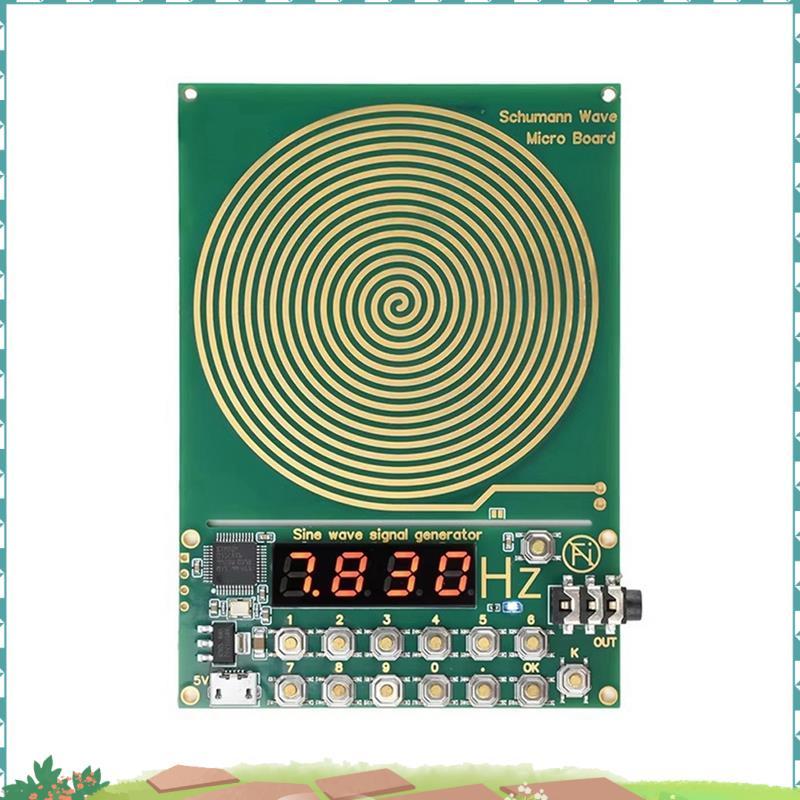 Uejfrdkuwg Sine Wave Generator ความถี่ปรับได้ 0.01Hz-9999Hz 7.83HZ Wave DC5V Micro-USB ไม่มีเชลล์