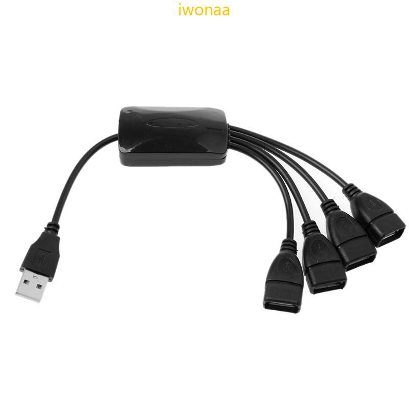 Iwo ทนทาน USB 2 0 HUB 480Mbps Hub Splitter 25 ซม.สาย USB ความยาวฮับ USB