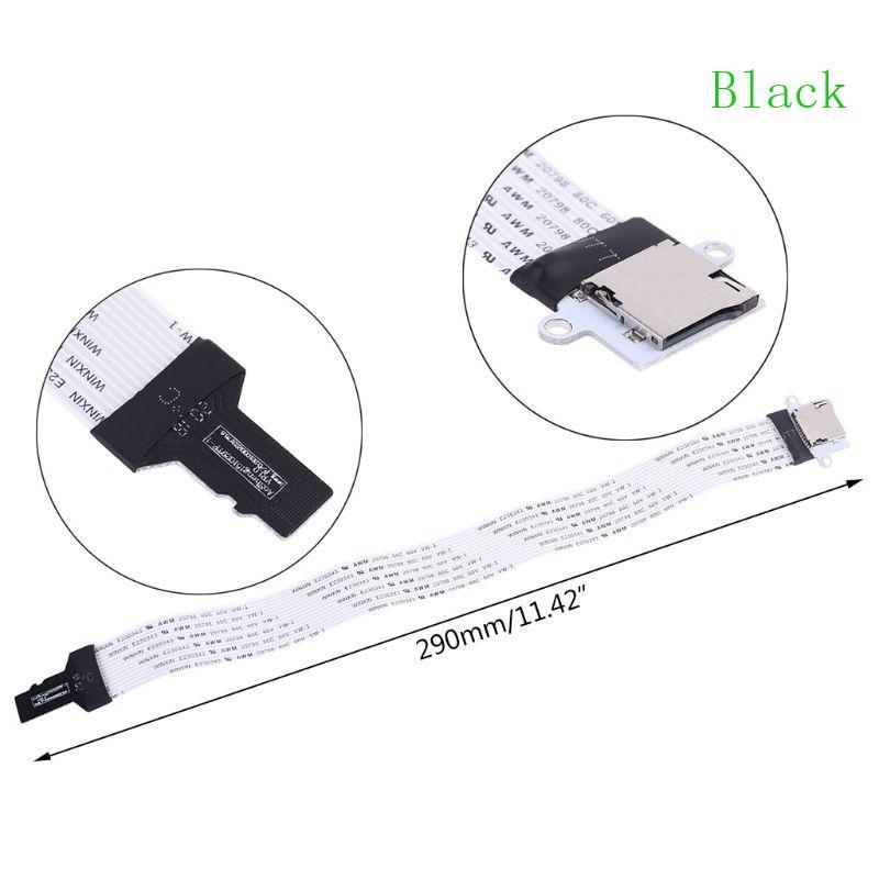 BLACK TF Male to SD Female Extension Cable Adapter Flat FPC Cable Extender