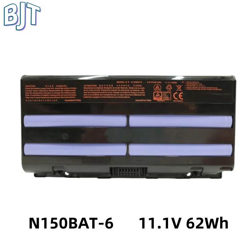 11.1V 62Wh New N150BAT-6 Laptop Battery For Clevo N155SD N150SD N150SD N170SD For SAGER NP7155 NP717