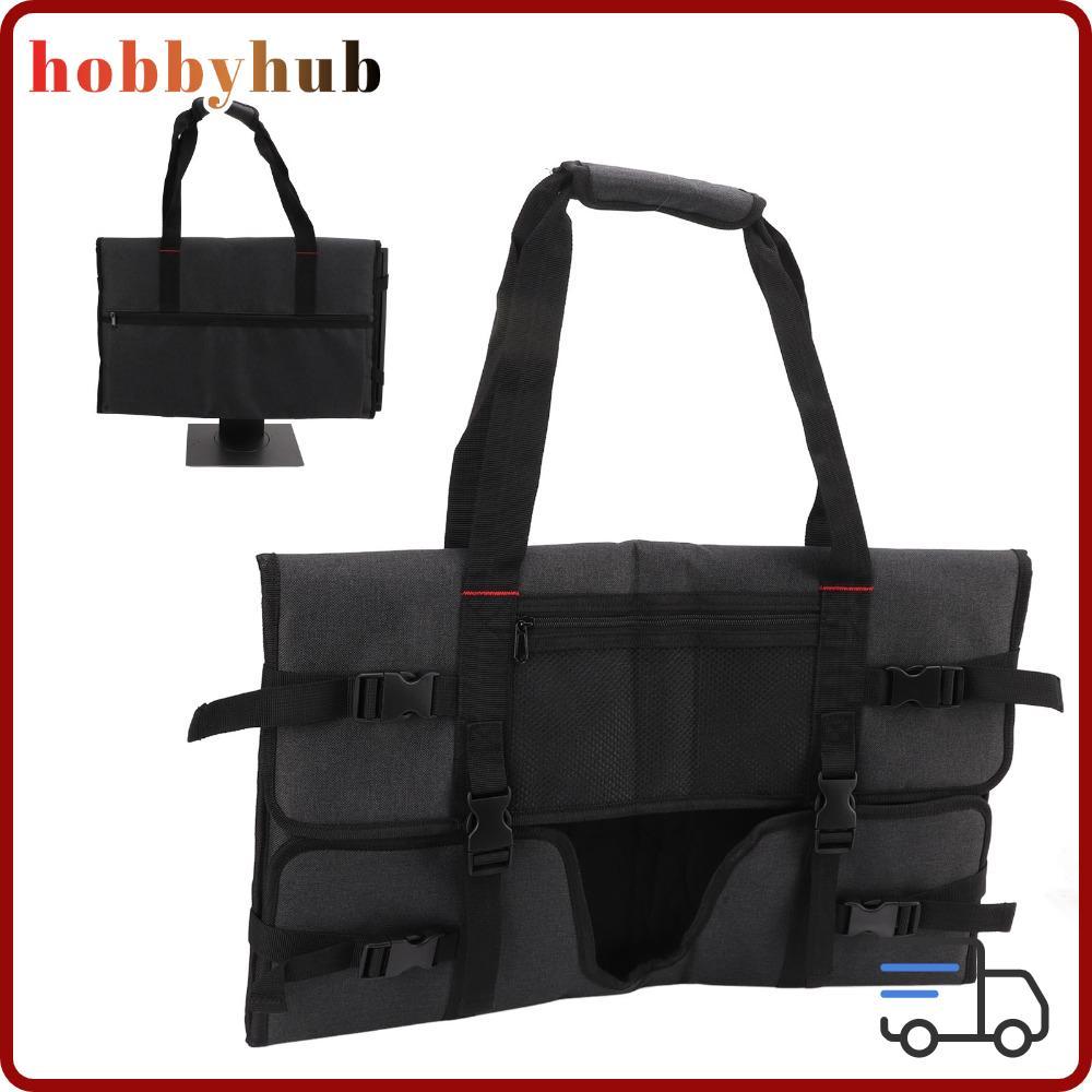 HOBBYHUB Monitor Carrying, 24 นิ้วพร้อมที่จับ Monitor กระเป๋าป้องกัน, ผ้า Frosted สีดําทนทาน Gaming 