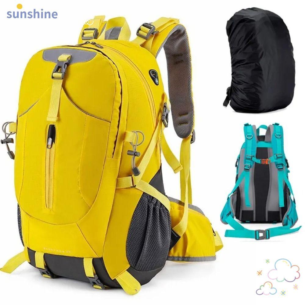 SSUNSHINE Travel Rucksack, Nylon 40L Hiking Camping Backpack, Large Capacity Large กระเป๋าเดินทางปีน