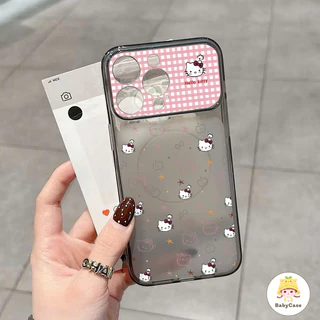 เหมาะสำหรับ IPhone 16 15 14 17 15 Plus 13 12 11 Pro Max แมววัยรุ่นหัวใจน่ารักวัสดุที่เหนือกว่ากรณีโทรศัพท์ทนตก
