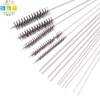 [S&T] 1 ชุดเครื่องมือทําความสะอาดคาร์บูเรเตอร์คาร์บอน Dirt Jet ลบทําความสะอาดเข็มแปรงสําหรับรถยนต์รถจักรยานยนต์ ATV เครื่องเชื่อม Carb Chainsaw {th}