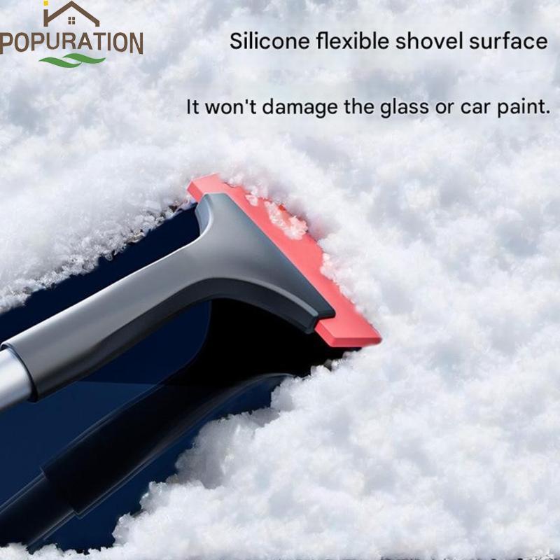 POP Universal Ice Scraper Ice Remover กระจกเช็ด Scraper พลั่วหิมะโฟม Handle กระจก Ice Scr