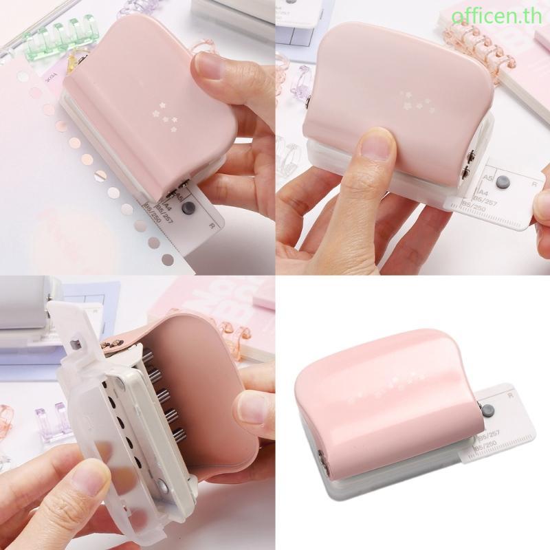 Cen Circle Punches เครื่องเจาะกระดาษสําหรับสมุดภาพโน้ตบุ๊ค 5 แผ่นความจุ 5 หลุม Punches Handheld Loos