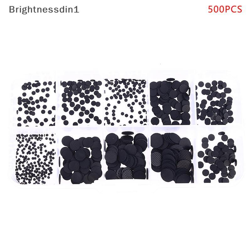 [Brightnessdin] 500 ชิ้นขนาดที่แตกต่างกันนําไฟฟ้าแผ่นยางปุ่มกดชุดซ่อมสําหรับรีโมทคอนโทรล IR ปุ่มยางน