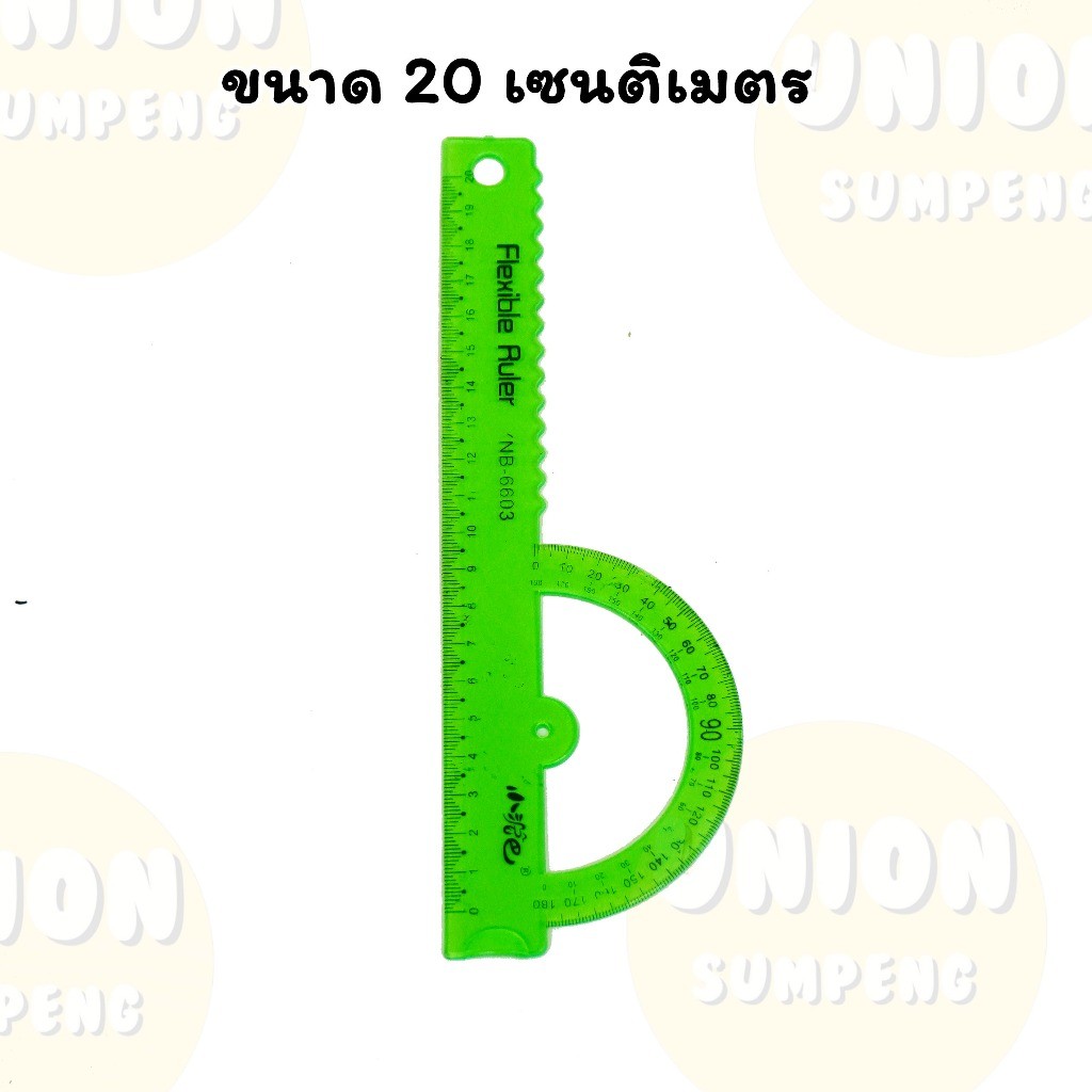 (HKK) พร้อมส่ง (แพ็ค12ชิ้น) ไม้บรรทัดชุดเลขา 6603 ไม้บรรทัด ราคา ถูกที่สุด ดีลบีเคเค แกลเลอรีภาพที่ 2