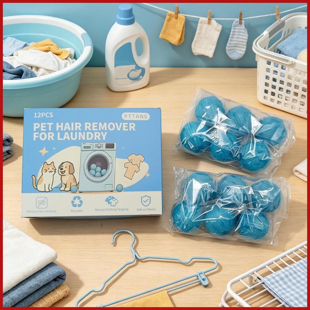 Pet Hair Laundry Catcher ทําความสะอาดไม่มีความเสียหาย Grabber ลูกบอลกําจัดขนสําหรับสัตว์เลี้ยงซักรีด