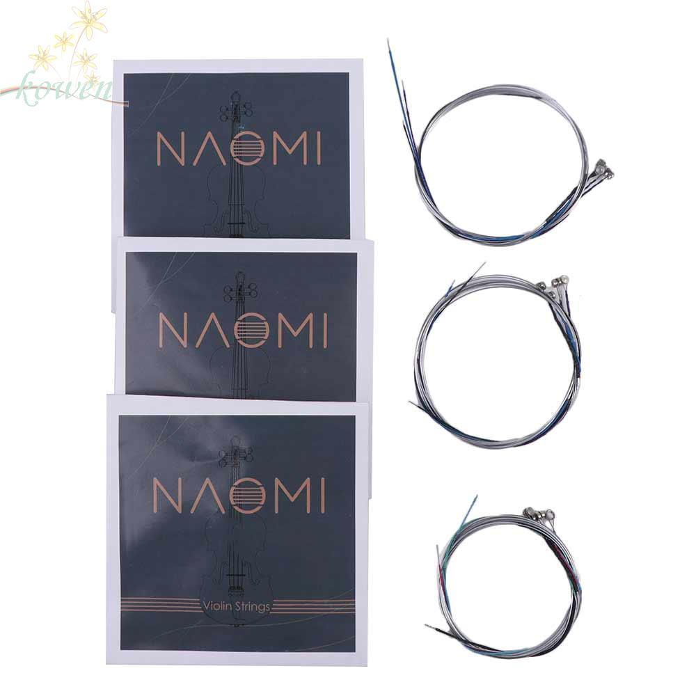 KOWEN 1 ชุด Naomi ไวโอลิน String, เปลี่ยน GD a & E Strings Fiddle String, เครื่องดนตรีนิกเกิล String
