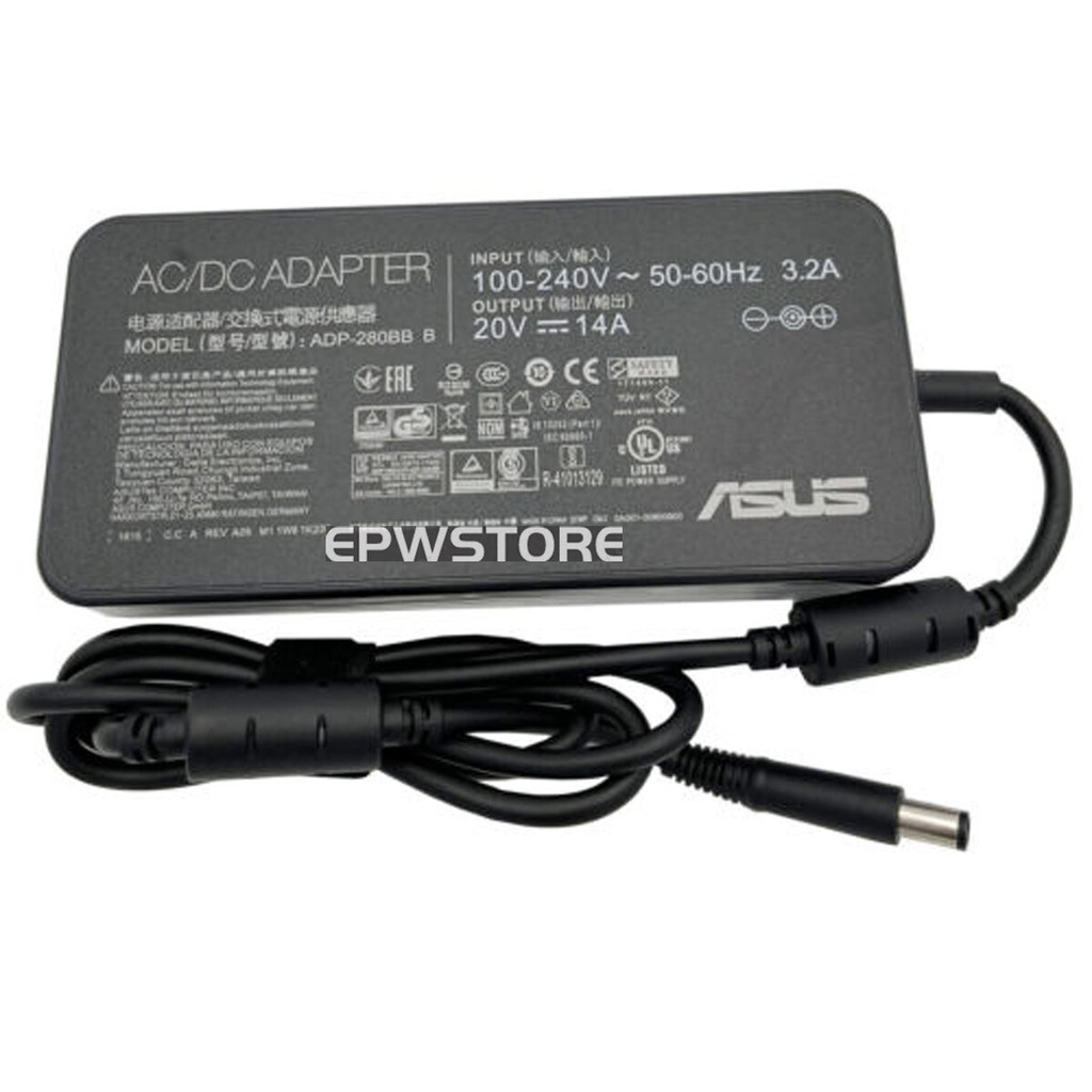 20V 14A 280W อะแดปเตอร์เครื่องชาร์จ AC สําหรับ ASUS ROG Strix G17 G713 G713R G713Q G713QR