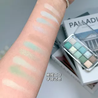 ฤดูร้อน Cool อายแชโดว์ Mint Milk สีเขียวอายแชโดว์สิบสี Palette Shimmer Low Saturation Pearlescent Matte Cool Pure Desire กันน้ํายาวนาน