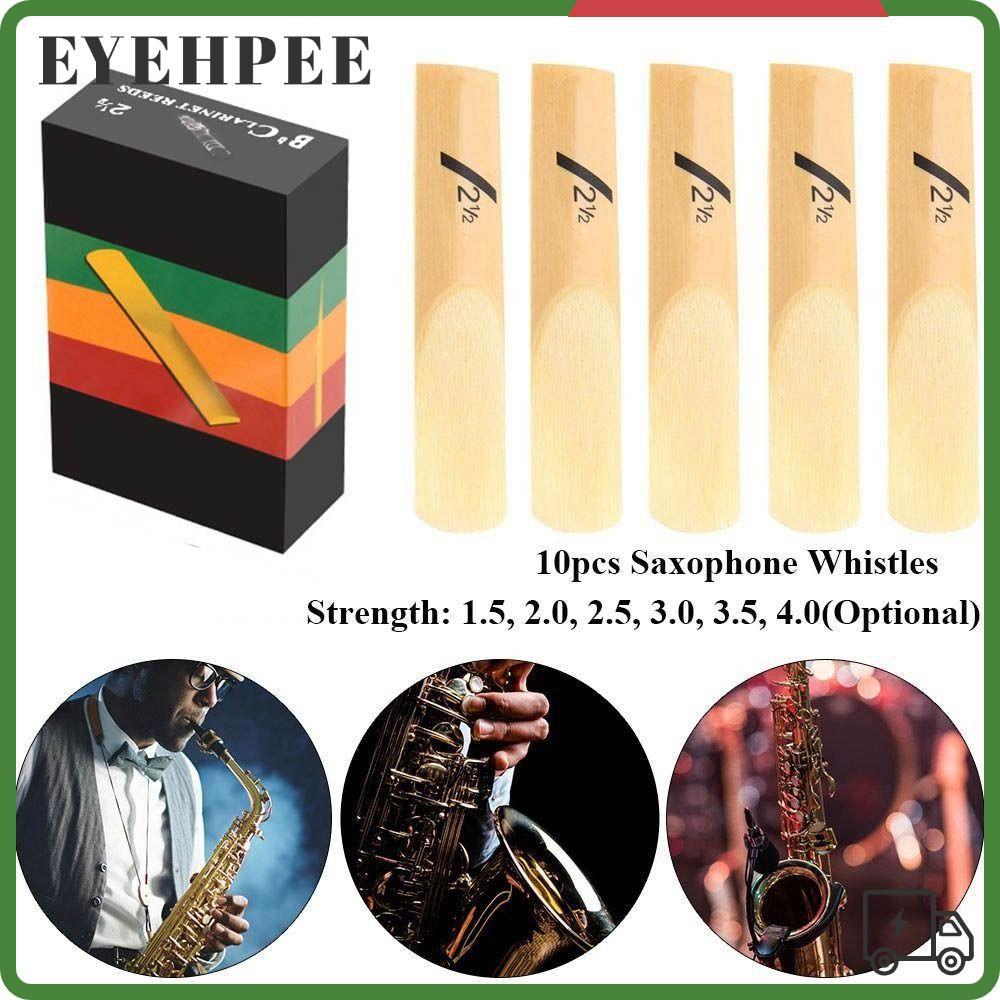 SERENDI นกหวีดแซ็กโซโฟน, Bb Reed Clarinet Reed, 10 ชิ้น Alto 1.5/2.0/2.5/3.0/3.5/4.0 Bb Tone Clarine